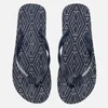 Armani Exchange Men's AX Flip Flops - AX Geometric Navy - Image 1