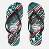 Havaianas Women's Slim Tribal Flip Flops - White/Black/Blue - Image 1