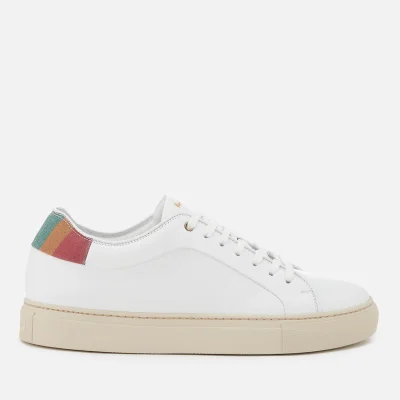 Paul Smith Women's Basso Swirl Back Leather Cupsole Trainers - White