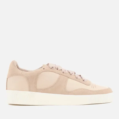 Senso Women's Amelie Leather/Suede Low Top Trainers - Peach