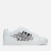 Carvela Women's Lustre Leather Cupsole Trainers - White - Image 1