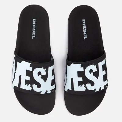 Diesel Men's Sa-Maral Slide Sandals - Black/White