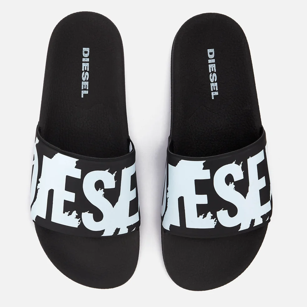 Diesel Men's Sa-Maral Slide Sandals - Black/White Image 1