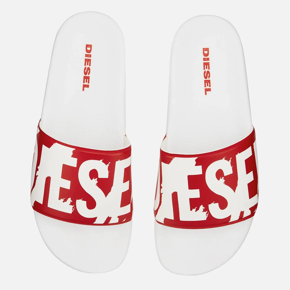 Diesel Men's Sa-Maral Slide Sandals - Formula One/White Image 1