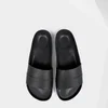 Hunter Men's Original Moustache Slide Sandals - Black/Dark Slate - Image 1