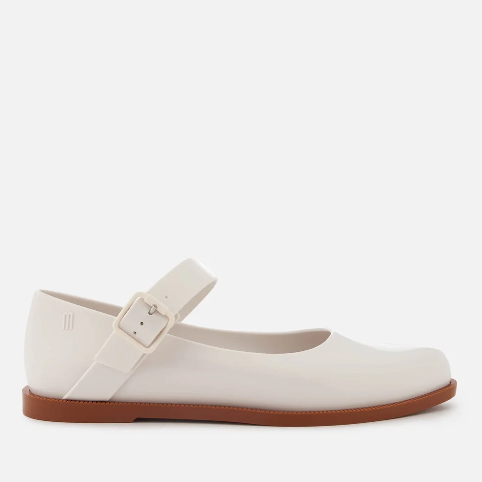 Melissa Women's Mary Jane Flat Shoes - White Contrast Image 1