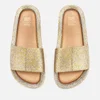 Mini Melissa Kids' Beach Slide Sandals - Gold Glitter - Image 1