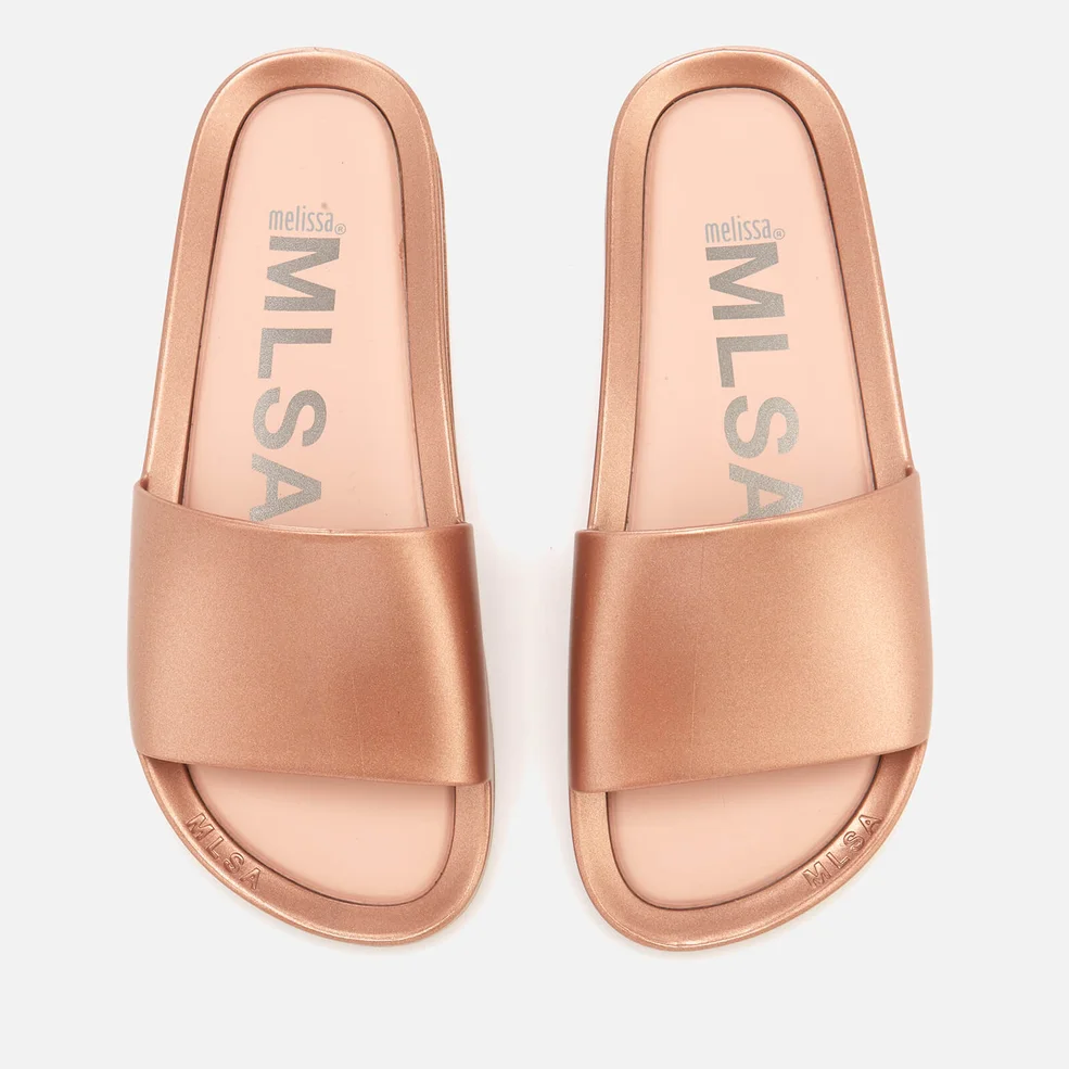 Melissa Women's Shine Beach Slide Sandals - Rose Gold Image 1