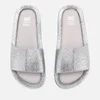 Mini Melissa Kids' Beach Slide Sandals - Silver Glitter - Image 1
