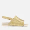 Mini Melissa Toddlers Beach Slide Sandals - Gold Glitter - Image 1