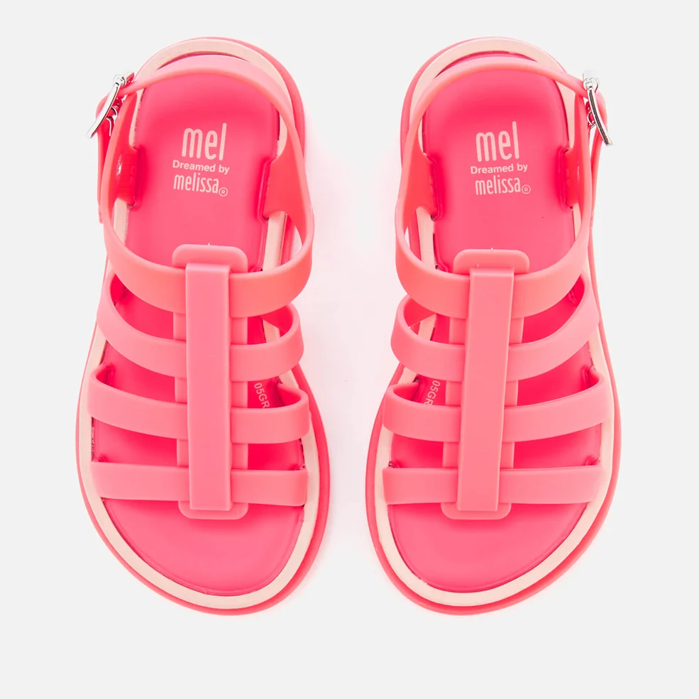 Mini Melissa Kids' Flox 19 Sandals - Neon Pink Image 1