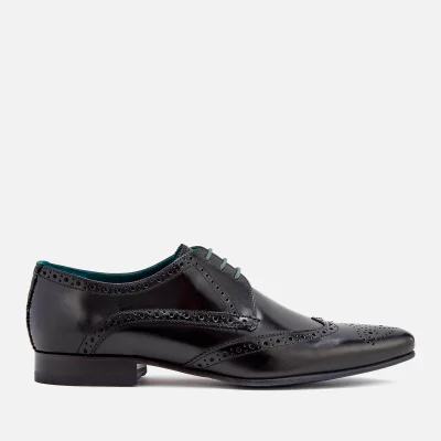 Ted Baker Men's Hosei Leather Wing-Tip Brogues - Black