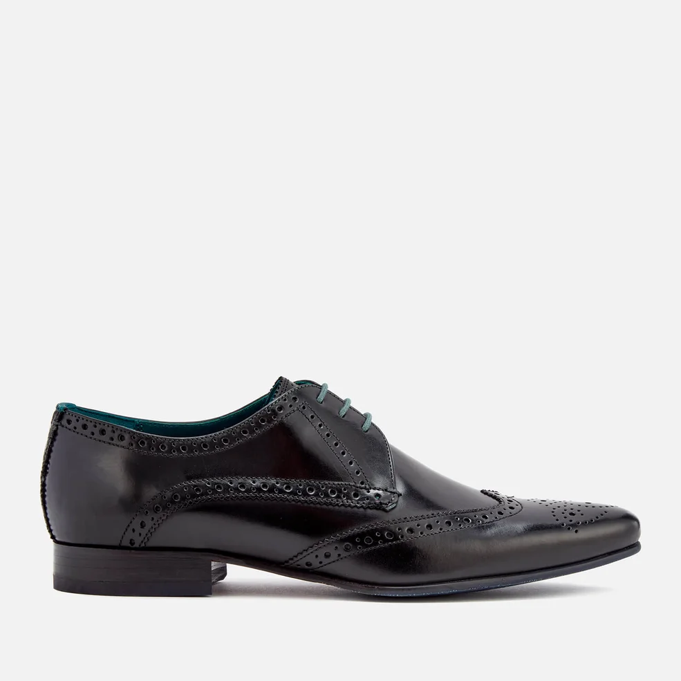 Ted Baker Men's Hosei Leather Wing-Tip Brogues - Black Image 1
