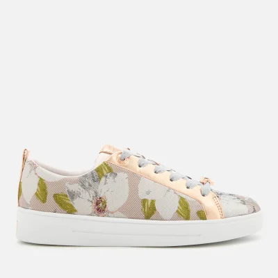 Ted Baker Women's Ahfiraj Jacquard Low Top Trainers - Chatsworth Nude
