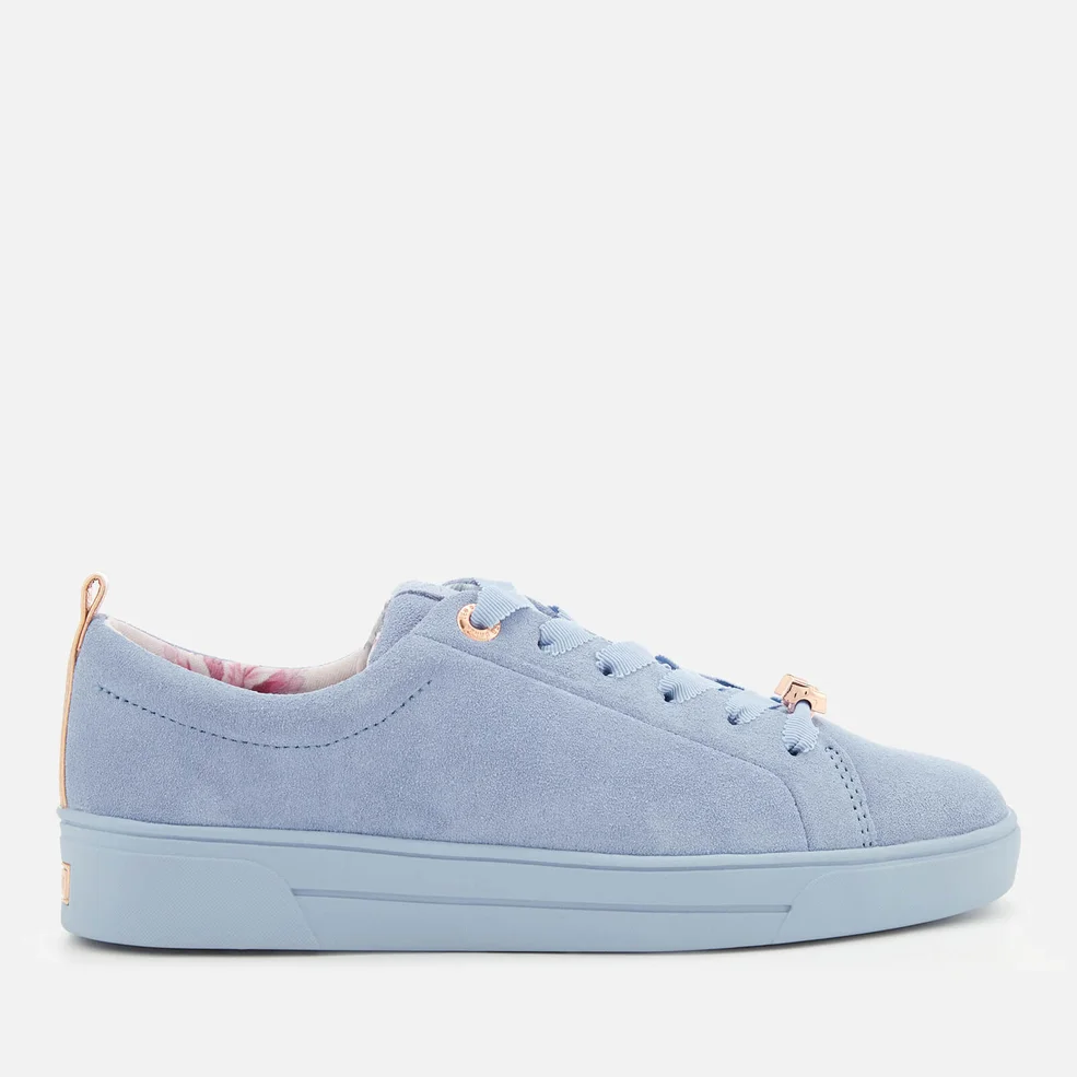 Ted Baker Women's Kelleis Suede Low Top Trainers - Light Blue Image 1