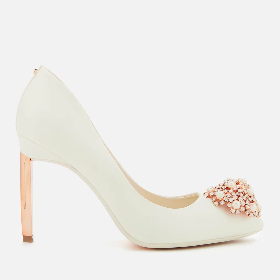 Ted Baker Women's Peetch 2 Satin Court Shoes - Ivory Image 1