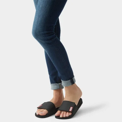 Hunter Women's Original Adjustable Slide Sandals - Black