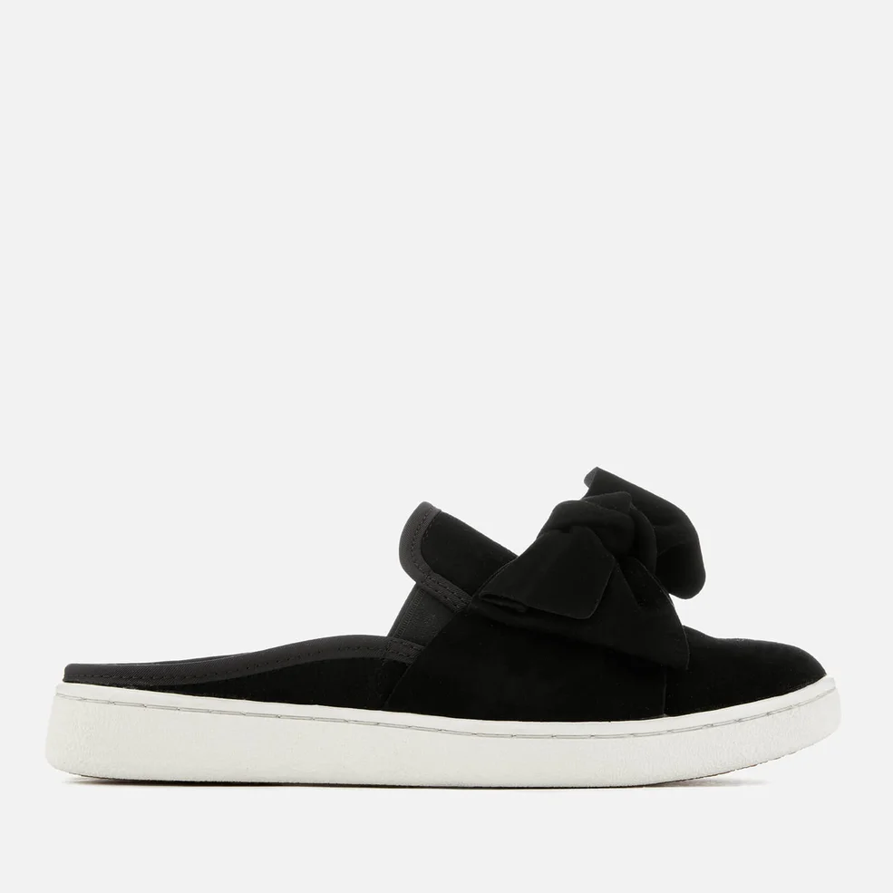 UGG Women's Luci Bow Suede Slip On Trainers - Black Image 1