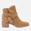 UGG Women's Elora Suede Heeled Ankle Boots - Chestnut - Image 1