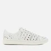 UGG Women's Milo Perf Leather Cupsole Trainers - White - Image 1