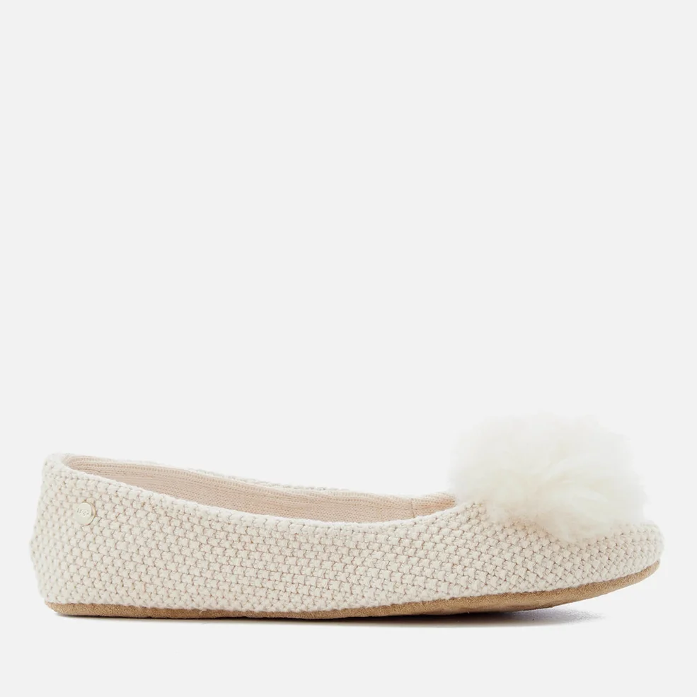 UGG Women's Andi Cotton Knitted Slippers - Cream Image 1