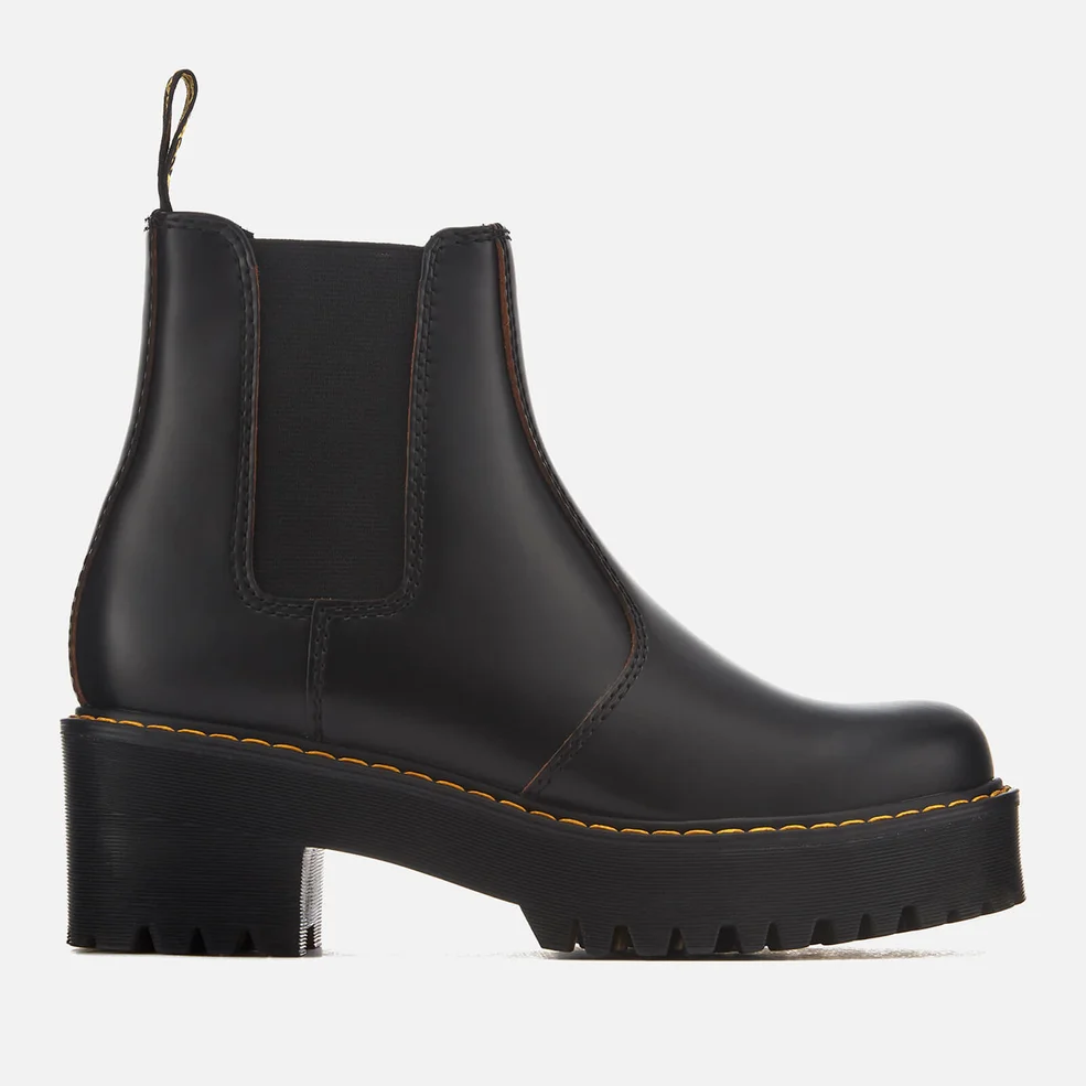 Dr. Martens Women's Rometty Vintage Smooth Leather Heeled Chelsea Boots - Black Image 1