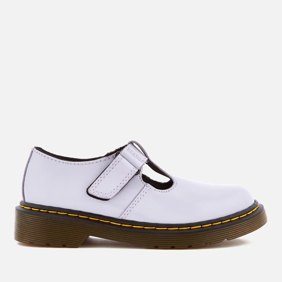 Dr. Martens Kids' Goldie Patent Lamper Leather Mary Jane Shoes - Purple Heather Image 1