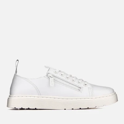 Dr. Martens Men's Dante Zip Softy T Leather 6-Eye Shoes - White