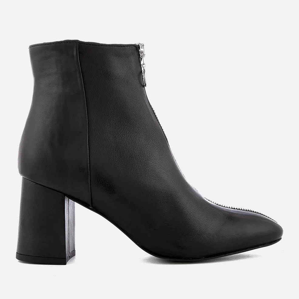 Rebecca Minkoff Women's Stefania Leather Heeled Ankle Boots - Black Image 1