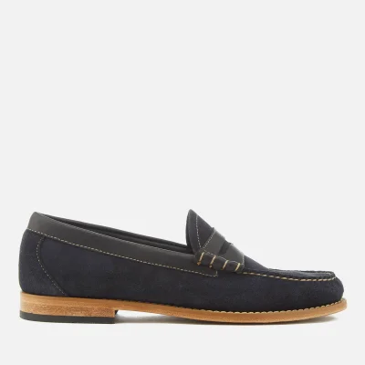 Bass Weejuns Men's Larson Reverso Suede Loafers - Navy