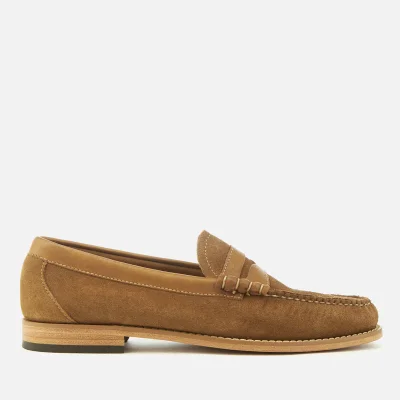 Bass Weejuns Men's Larson Reverso Suede Loafers - Tan