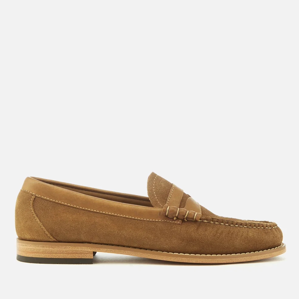 Bass Weejuns Men's Larson Reverso Suede Loafers - Tan Image 1