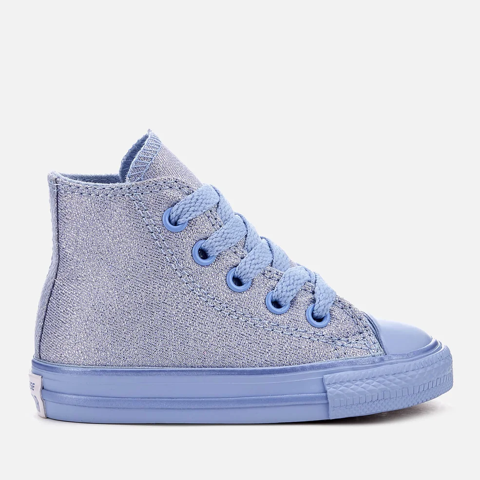 Converse Toddlers' Chuck Taylor All Star Hi-Top Trainers - Blue Chill/Blue Chill Image 1