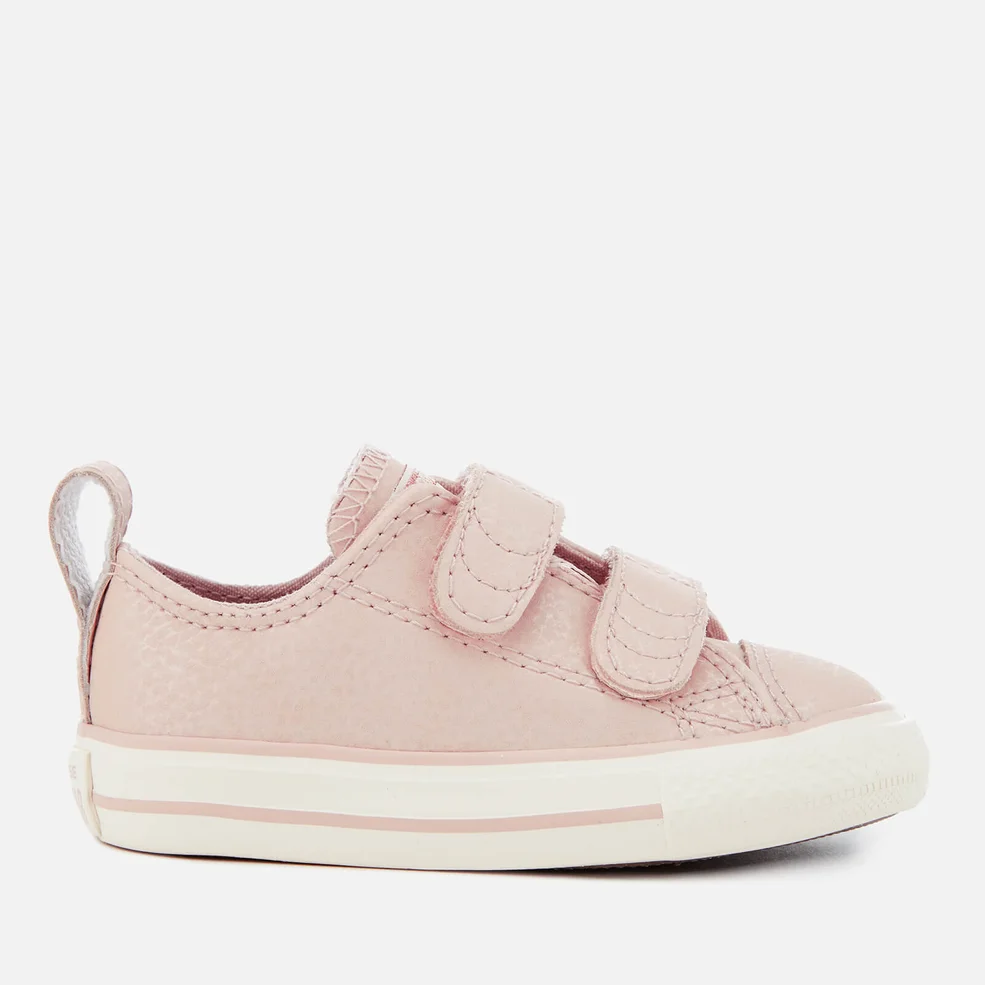 Converse Toddlers' Chuck Taylor All Star 2V Ox Trainers - Particle Beige/Egret/Rose Gold Image 1