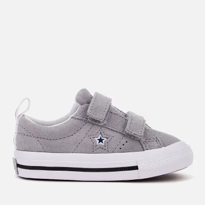 Converse Kids' One Star 2V Trainers - Wolf Grey/White/Navy
