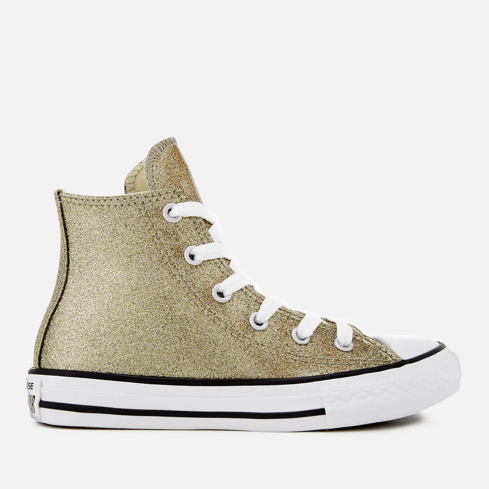 Converse Kids' Chuck Taylor All Star Hi-Top Trainers - Gold/Natural/White Image 1