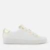 MICHAEL MICHAEL KORS Women's Irving Leather Low Top Trainers - Optic/Gold - Image 1