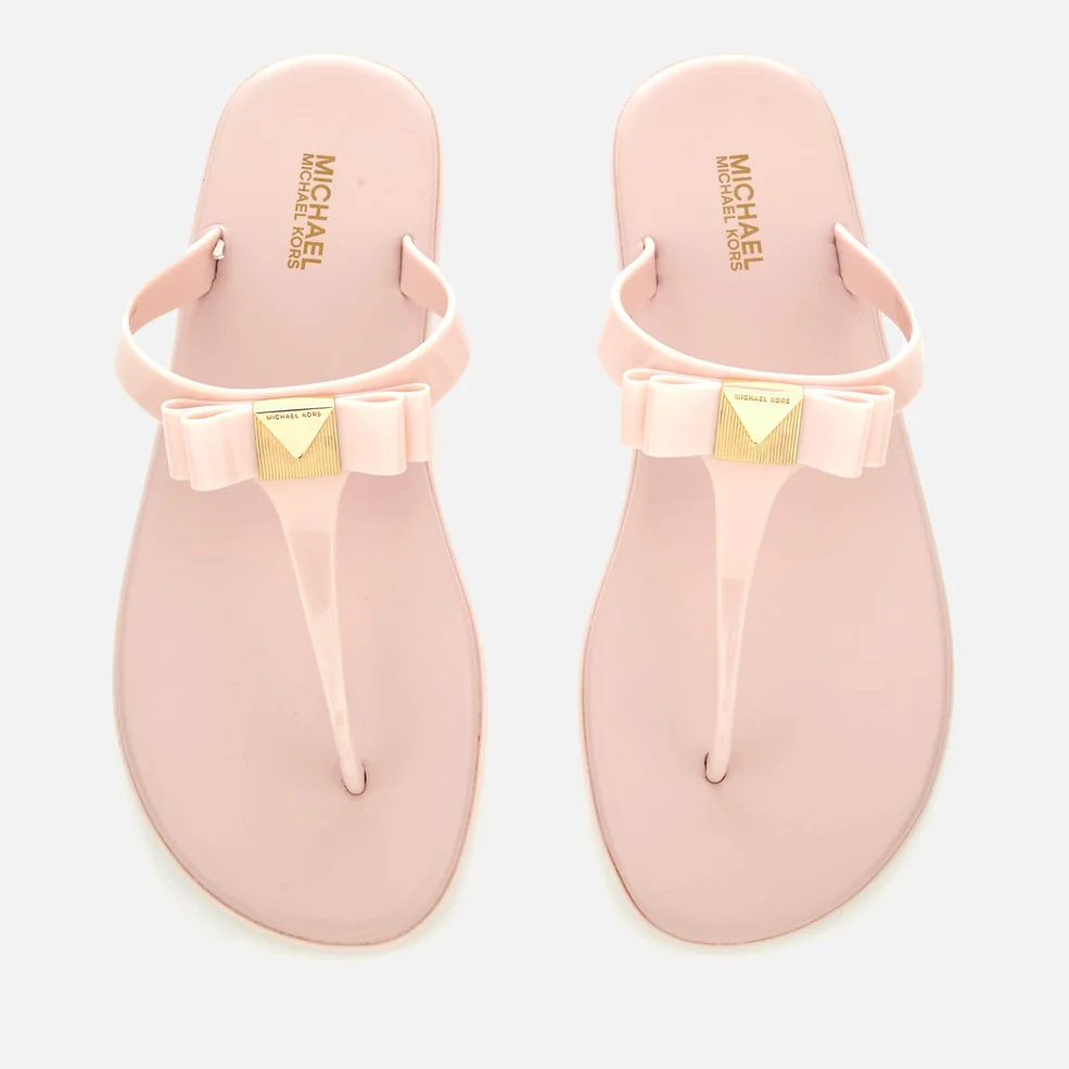 MICHAEL MICHAEL KORS Women's Caroline Jelly Toe Post Sandals - Soft Pink Image 1