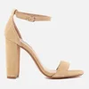 Steve Madden Women's Carrson Suede Barely There Heeled Sandals - Sand - Image 1