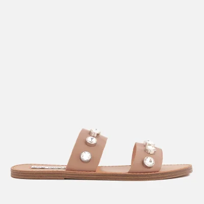 Steve Madden Women's Jessy Leather Double Strap Sandals - Nude