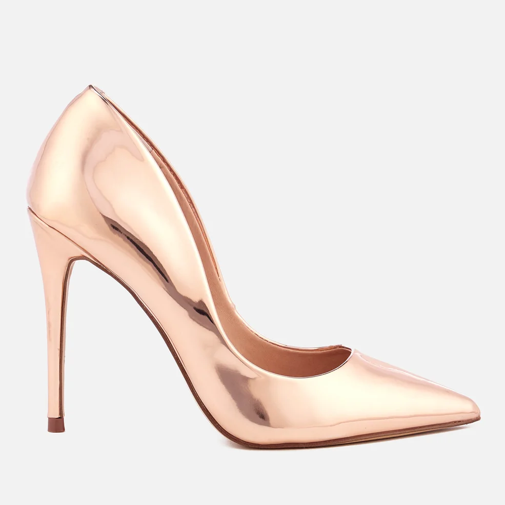 Steve Madden Women's Daisie Leather Court Shoes - Rose Gold Image 1