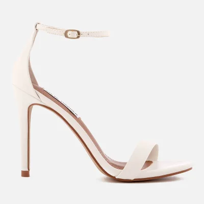 Steve Madden Women's Stecy Barely There Heeled Sandals - White