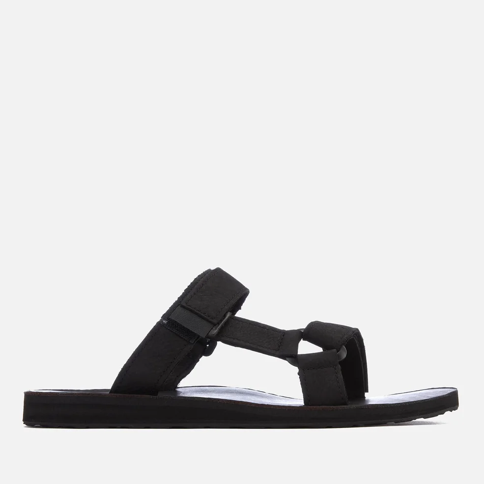 Teva Men's Universal Leather Slide Sandals - Black Image 1