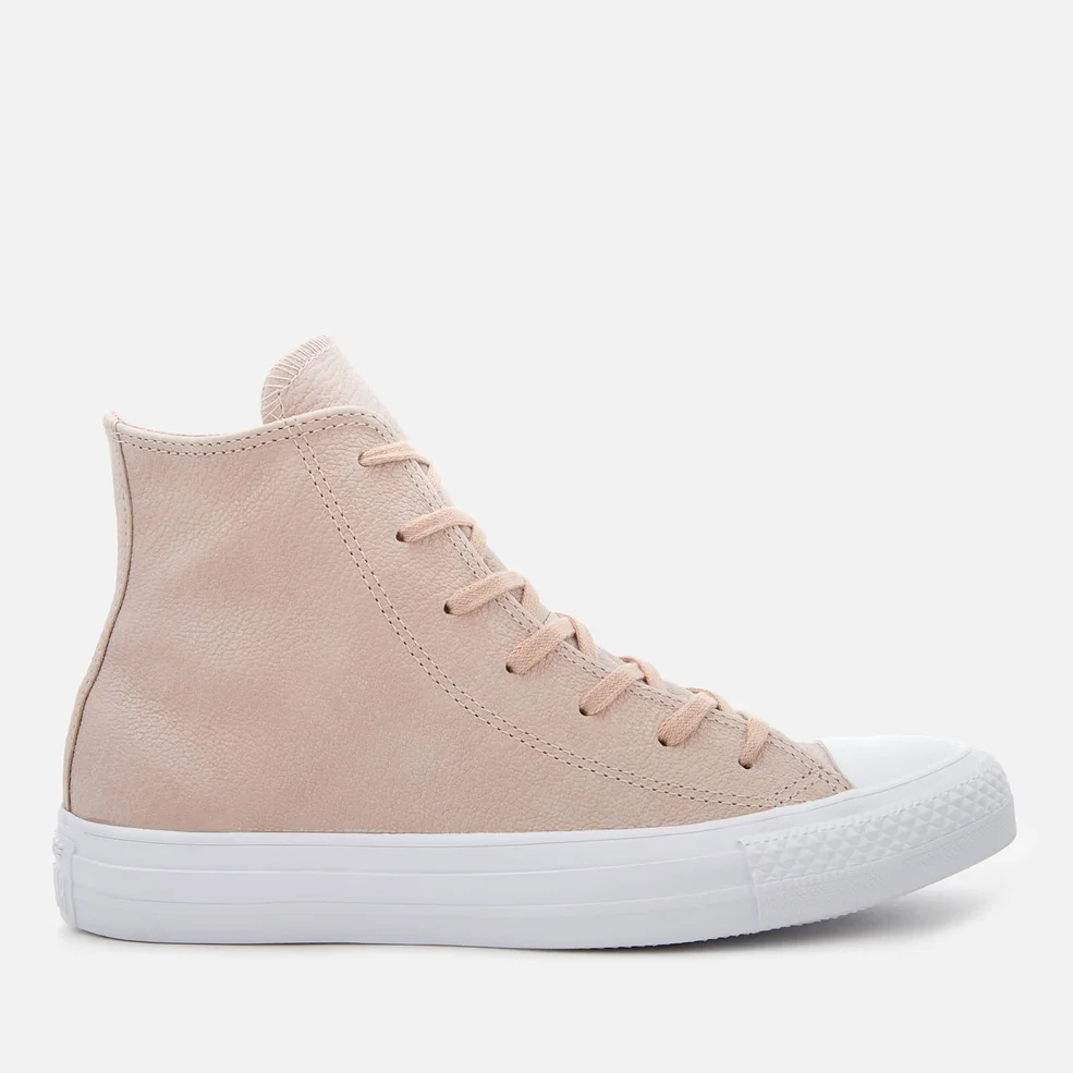 Converse Women's Chuck Taylor All Star Hi-Top Trainers - Particle Beige/Silver/White Image 1