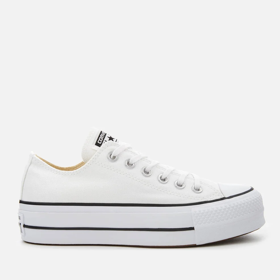Converse Women's Chuck Taylor All Star Lift Ox Trainers - White/Black/White Image 1