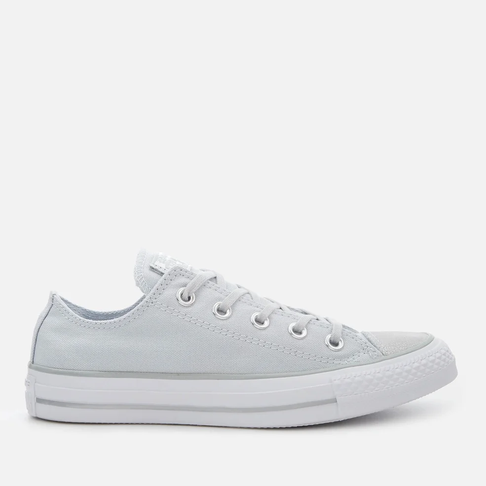 Converse Women's Chuck Taylor All Star Ox Trainers - Pure Platinum/Silver/White Image 1