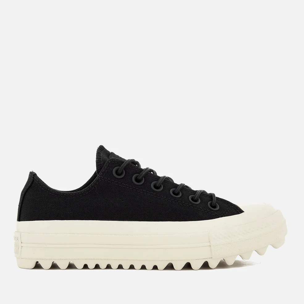 Converse Women's Chuck Taylor All Star Lift Ripple Ox Trainers - Black/Natural Image 1