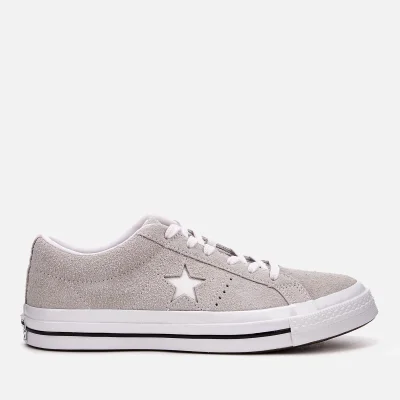Converse One Star Ox Trainers - Ash Grey/White