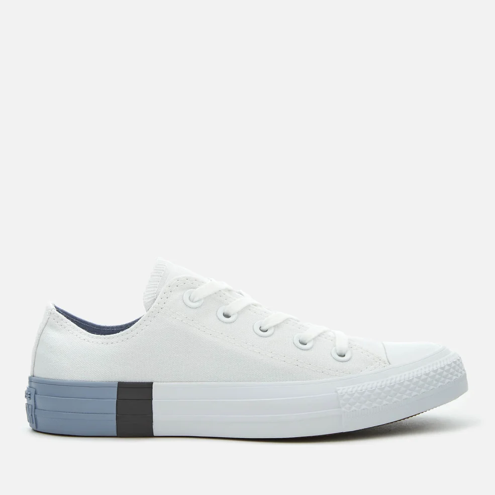 Converse Women's Chuck Taylor All Star Ox Trainers - White/Glacier Grey Image 1