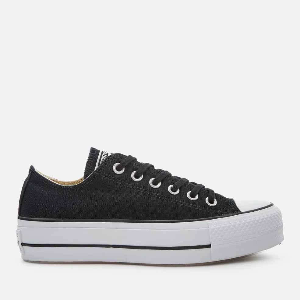 Converse Women's Chuck Taylor All Star Lift Ox Trainers - Black/White/White Image 1
